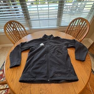 MARMOT Men’s Black Soft Shell Jacket Size XL Company Logo Embroidered